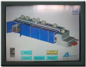 Pantalla de Control de Horno de Secado